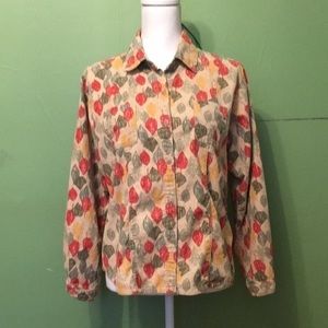 WOOLRICH button down with leaf design 100% cotton